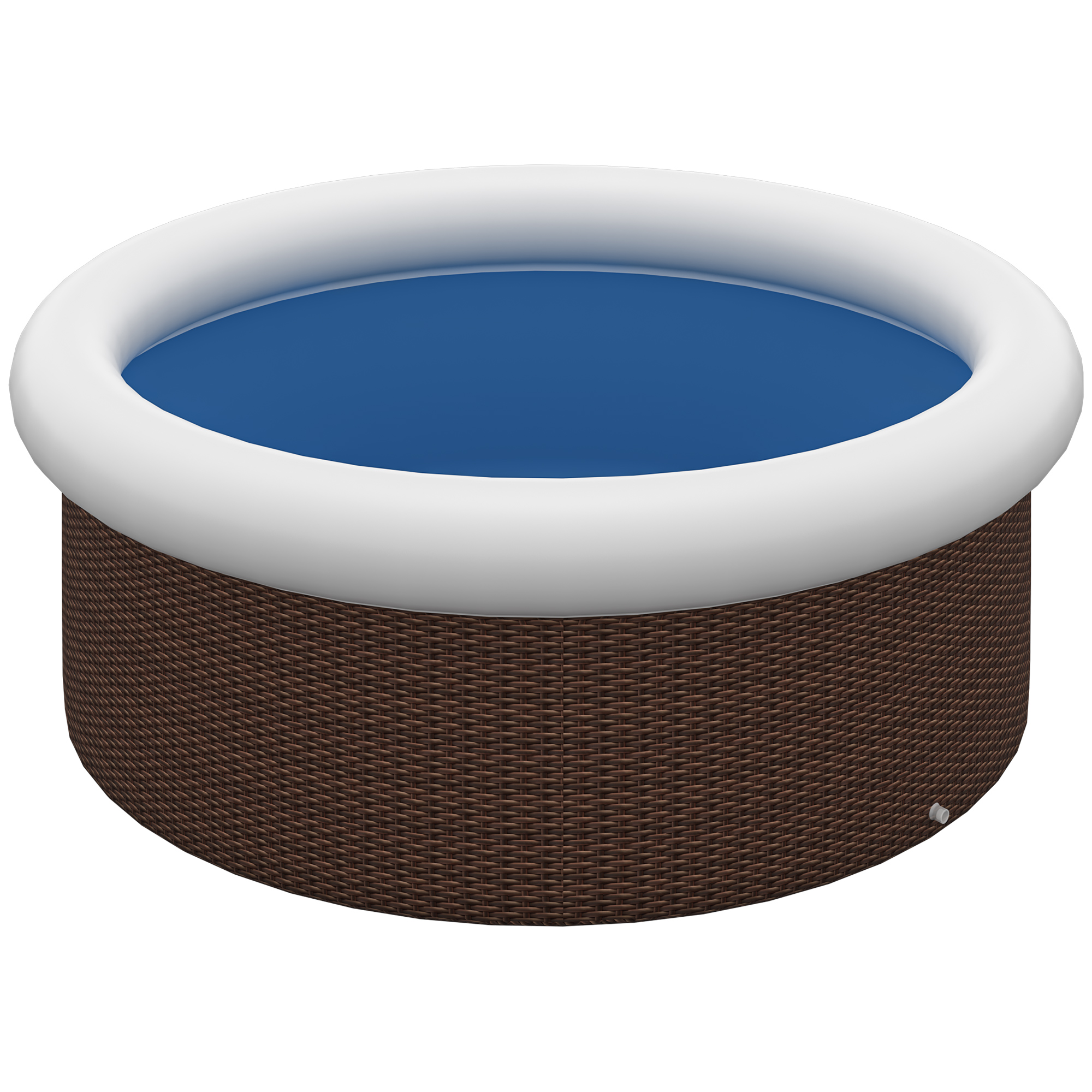 Aufblasbarer Pool, für 5 Personen, schneller Aufbau, robustes Material, braun, Ø300 x 76H cm