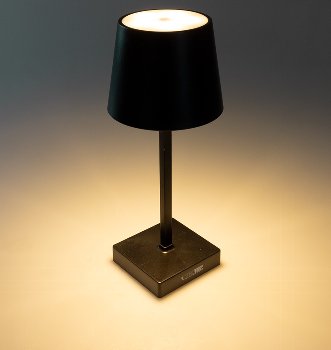 LED Akku Tischleuchte 26cm, dimmbar / USB-C, 160Lumen, 1200mAh, 3000k, schwarz