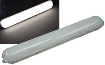 Wand- & Deckenleuchte "HP-25" IP65, 60cm / 24W, 4000k, neutralweiß, 2650 Lumen