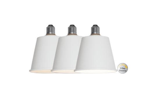 LED-Lampe ''Dream'', Metall, weiß, step-dimmbar, E27, 3000K, 210lm, 3,5W
