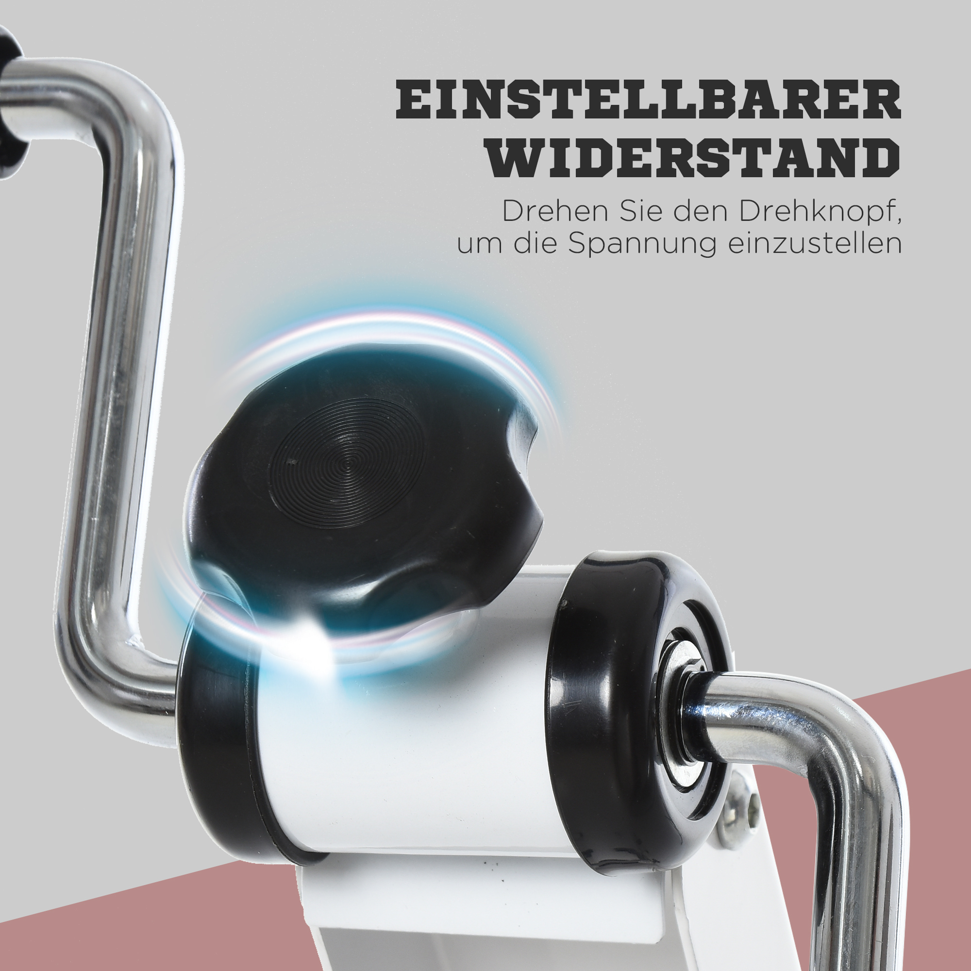 Pedaltrainer für Senioren extra Leise Mini Heimtrainer mit LCD Display Befestigungsband Arm- und Beintrainer Bewegungstrainer Tischfahrrad Mini Bike Fitnessgerät für Zuhause Büro