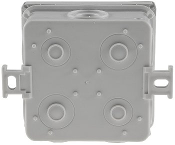 Feuchtraum-Kabelabzweigkasten, 10er Pack / 75x75x40mm, IP54, 7-fach, grau