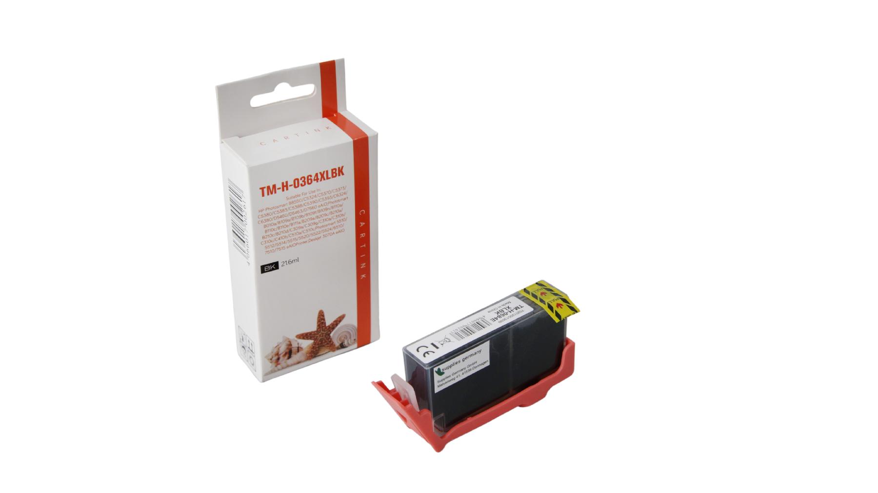 364schwarz alternativ Seestern Tinte schwarz für HP / CN684EE / 21,6ml / mit Chip 364schwarz alternativ Seestern Tinte schwarz für HP / CN684EE / 21,6ml / mit Chip