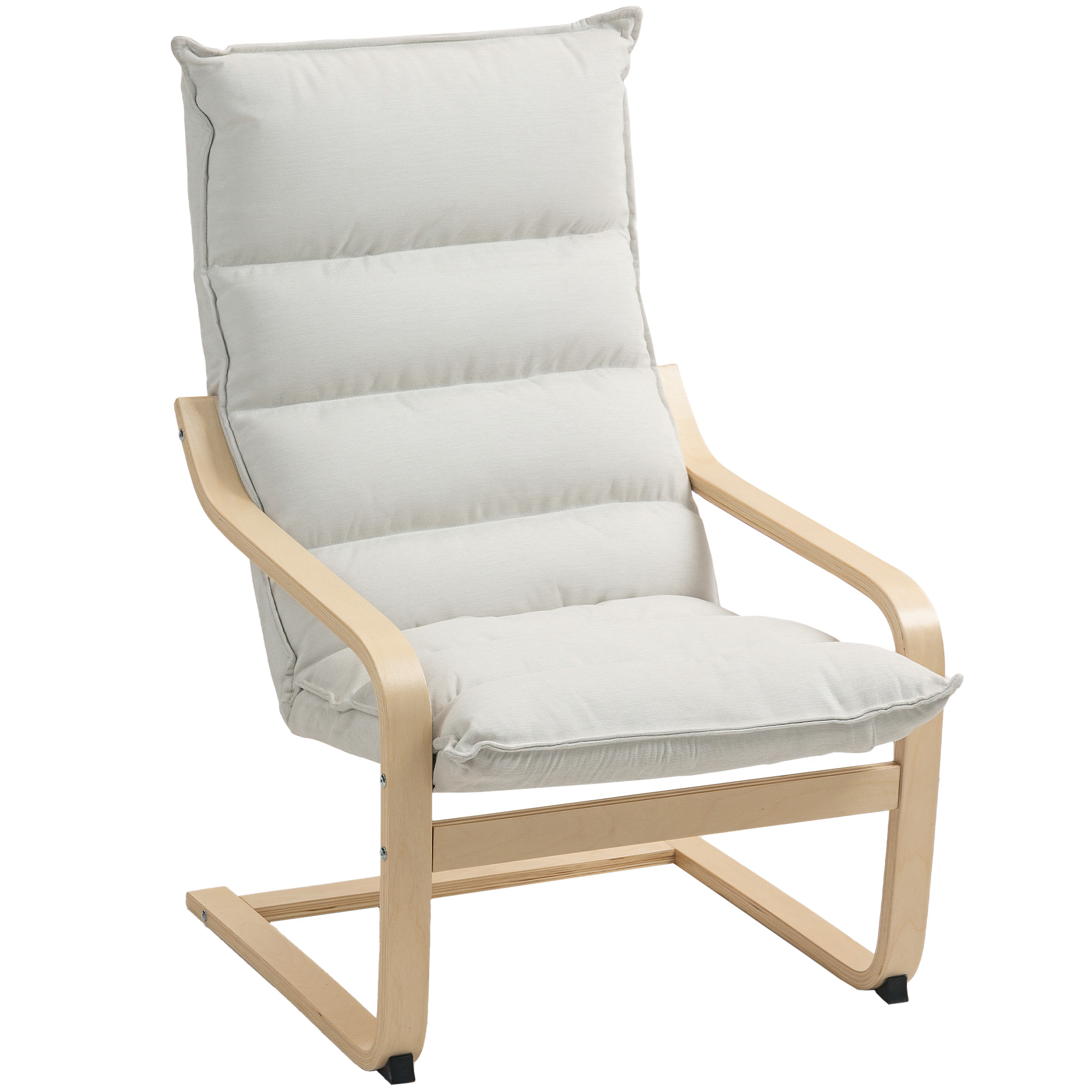 Sessel, Loungesessel mit geschwungenen Beinen und Armlehnen für Wohnzimmer