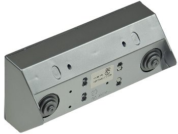 2-fach Steckdosenblock + 2x USB, silber / 250V~/ 16A, Aufbaumontage, USB 3,1A