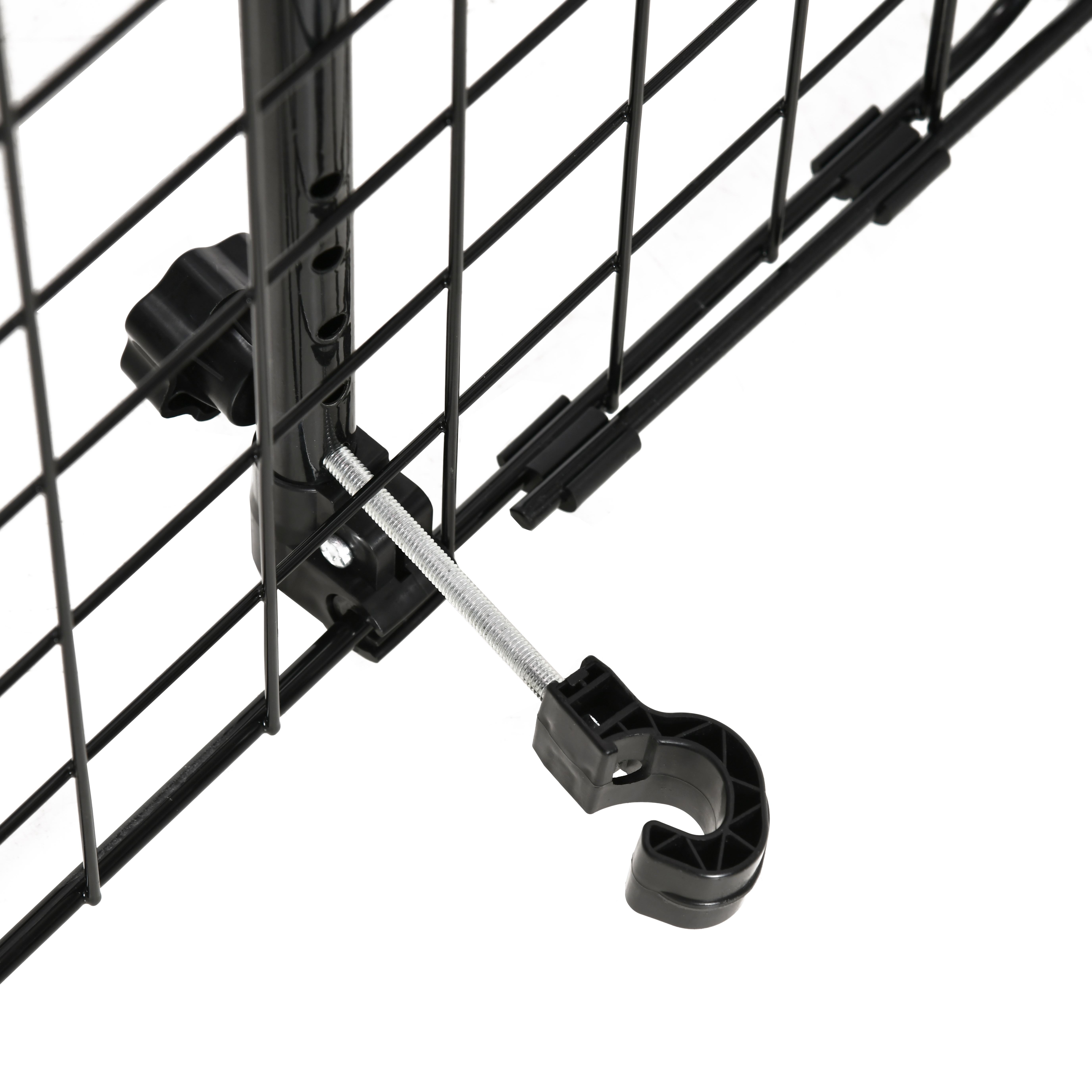 Hundegitter Auto Universal  Autoschutzgitter für Hunde mit Stufenlos Verstellbare Breite, Trenngitter für Kofferraum Hunde Autogitter Hundeschutzgitter Schutzgitter 91-152 x 30 cm