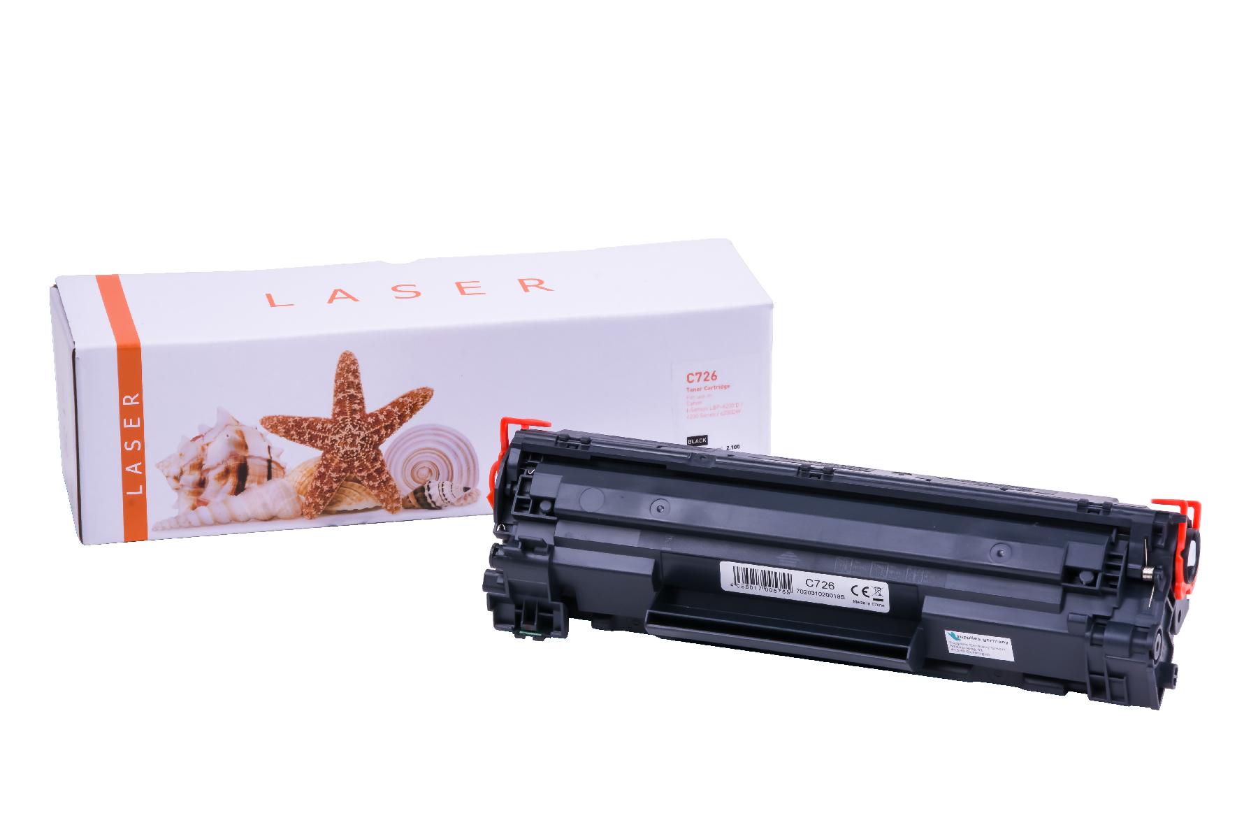 726 alternativ Toner schwarz für Canon  / 726 / 2.100 Seiten
