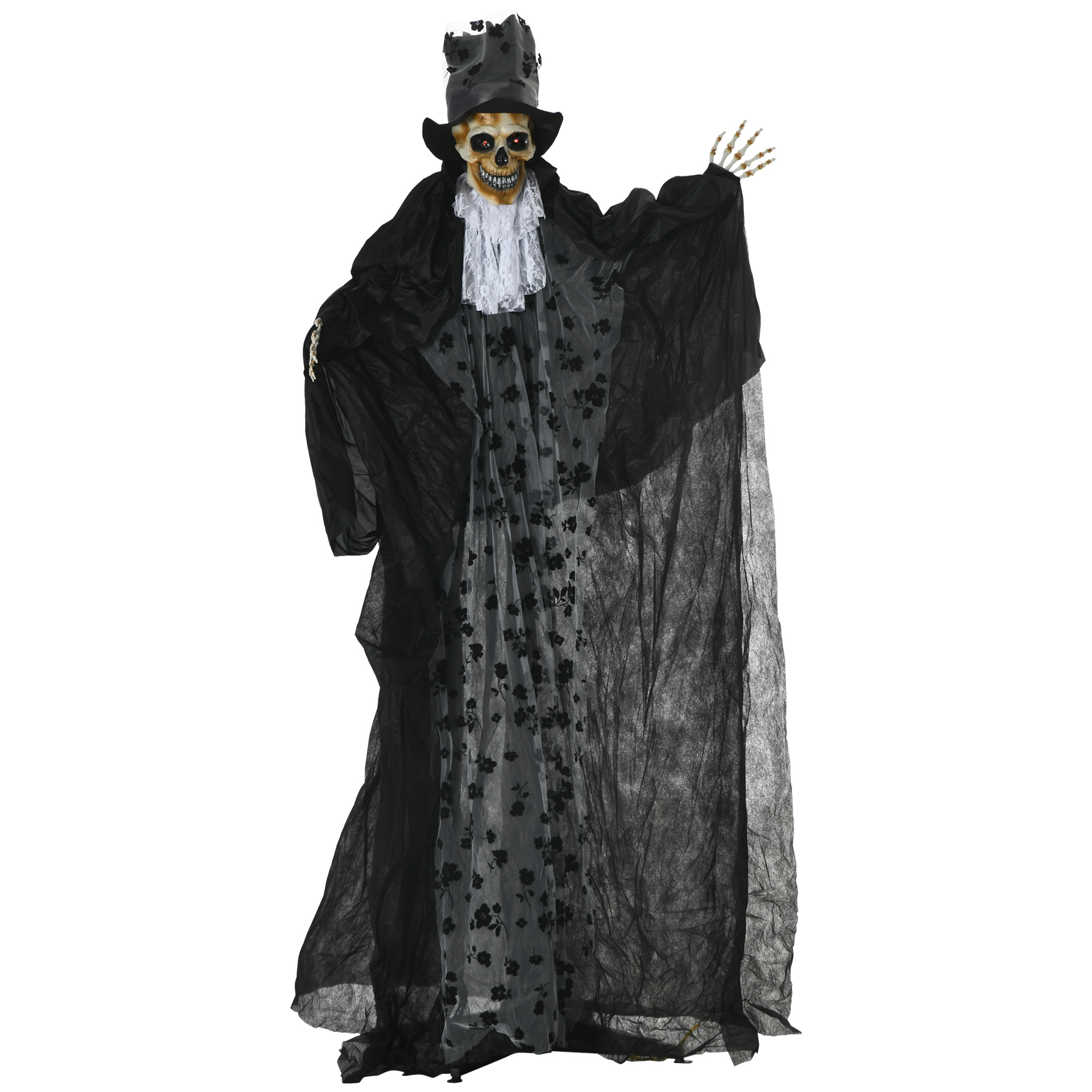 Halloween-Dekoration Gespenst Bräutigam mit Spezialeffekten und Soundfunktion 115 cm x 65 cm x 189 cm