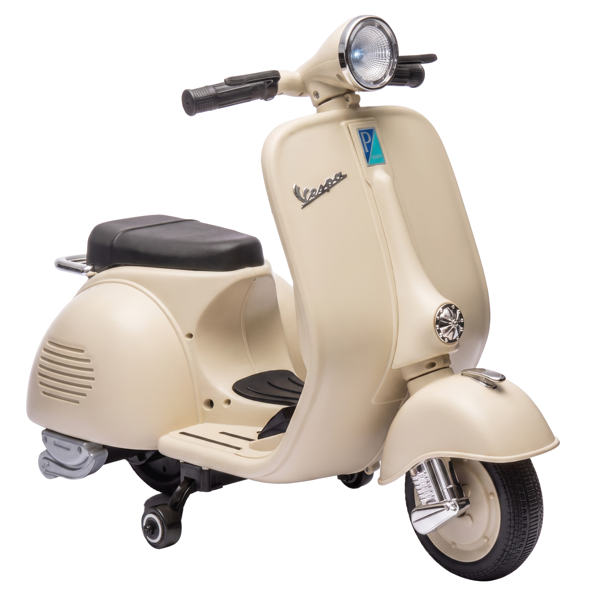 Elektro Motorrad Kinder 6 V Elektromotorrad mit Stützrädern, Lithium-Akku, Softstart, Musik, USB Scheinwerfer Hupe