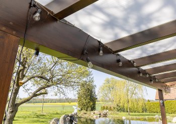 Biergarten-Lichterkette "CT-BGL 10Solar" / 2m + 4,5m, 10x Filament Led Lampe, IP44