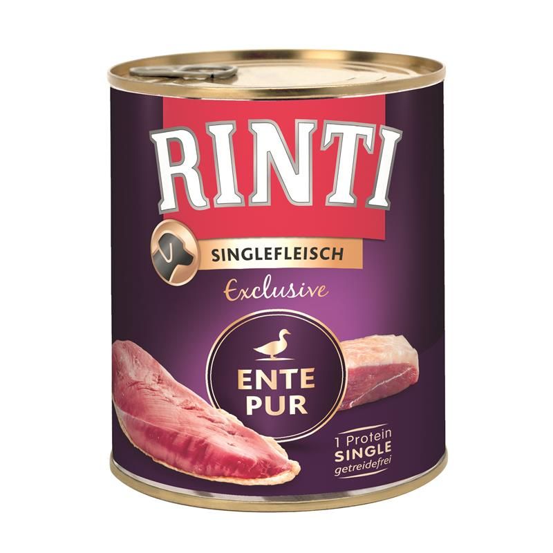 Rinti Singlefleisch Exclusive Ente Pur 800g Rinti Singlefleisch Exclusive Ente Pur 800g