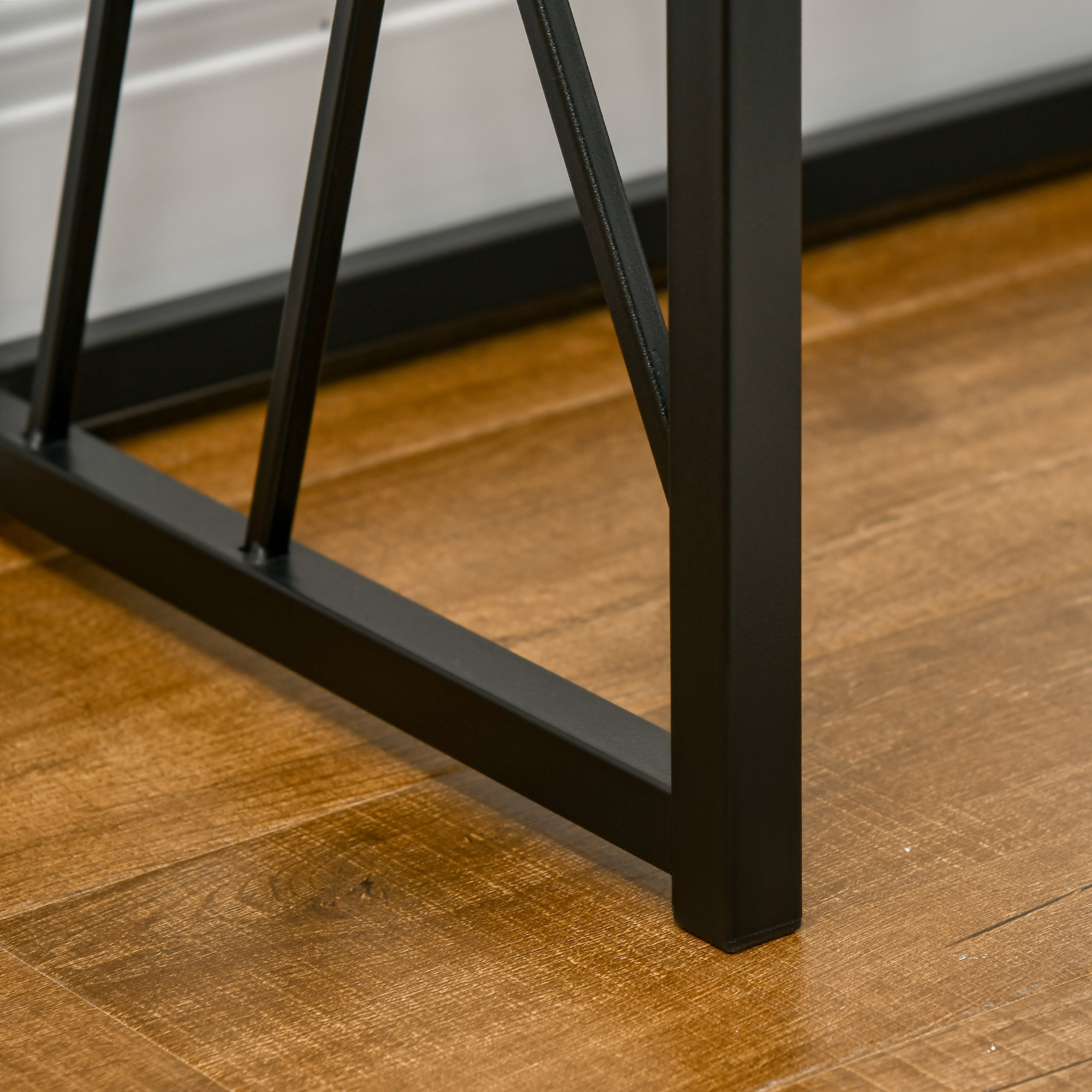 Konsole, Flurtisch, Industriedesign, stabiler Metallrahmen, 120 x 35 x 75 cm