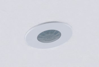 Decken-Einbau-Bewegungsmelder 360° IP65, PIR, LED geeignet, 8m Detektion, 76x36mm
