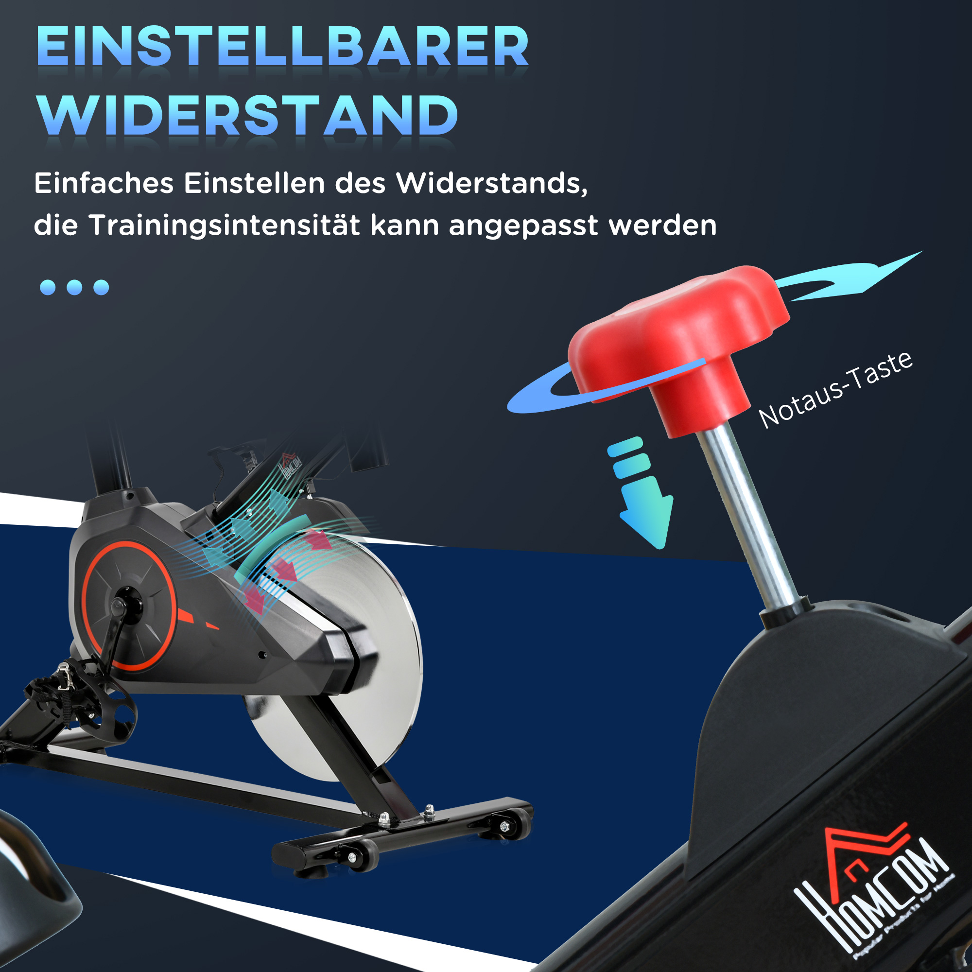 Indoor Cycling Bike Trainer Home Gym Fahrradtrainer Fitnessfahrrad 85 x 46 x 114 cm