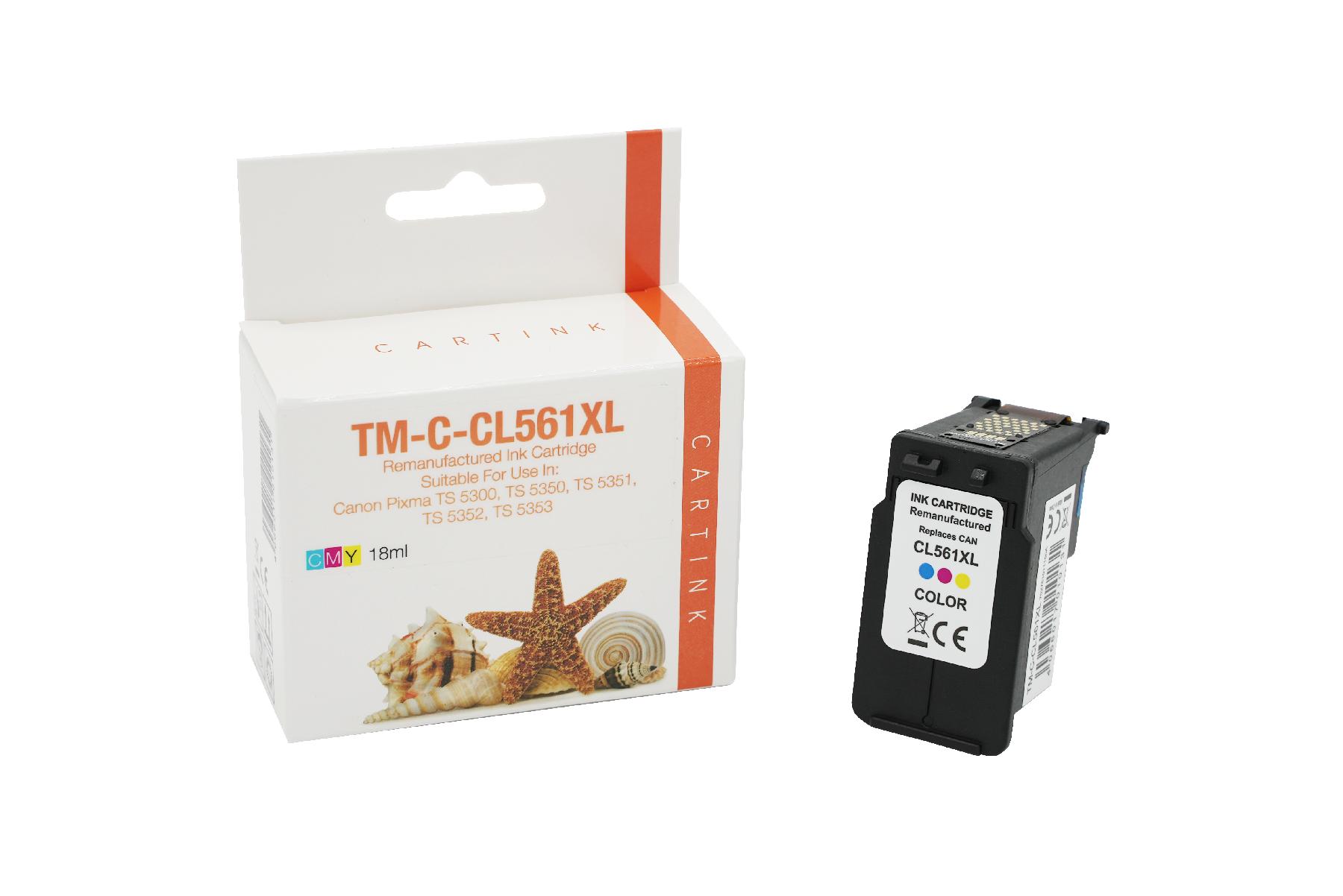 CL561XXL Refill Tinte Color für Canon / 3730C001 / 18ml 48 mehr Inhalt 600 Seiten CL561XXL Refill Tinte Color für Canon / 3730C001 / 18ml 48 mehr Inhalt 600 Seiten