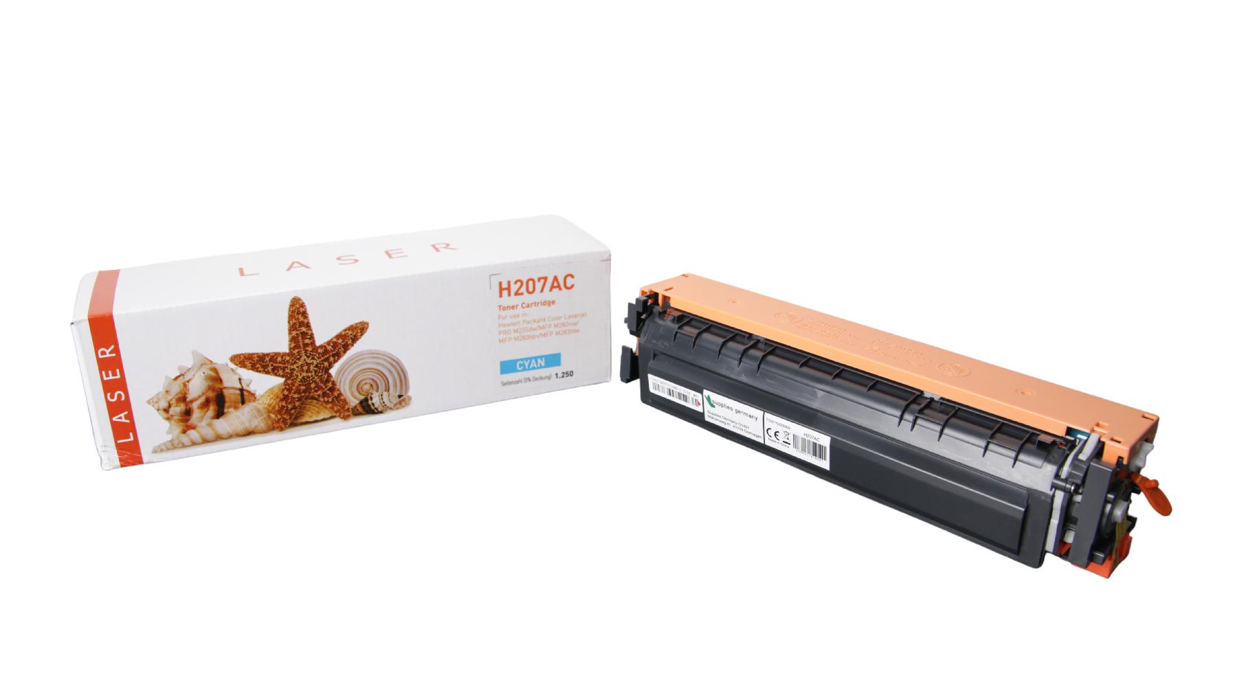 207AC alternativ Toner Cyan für HP / W2211A / 1.250 Seiten