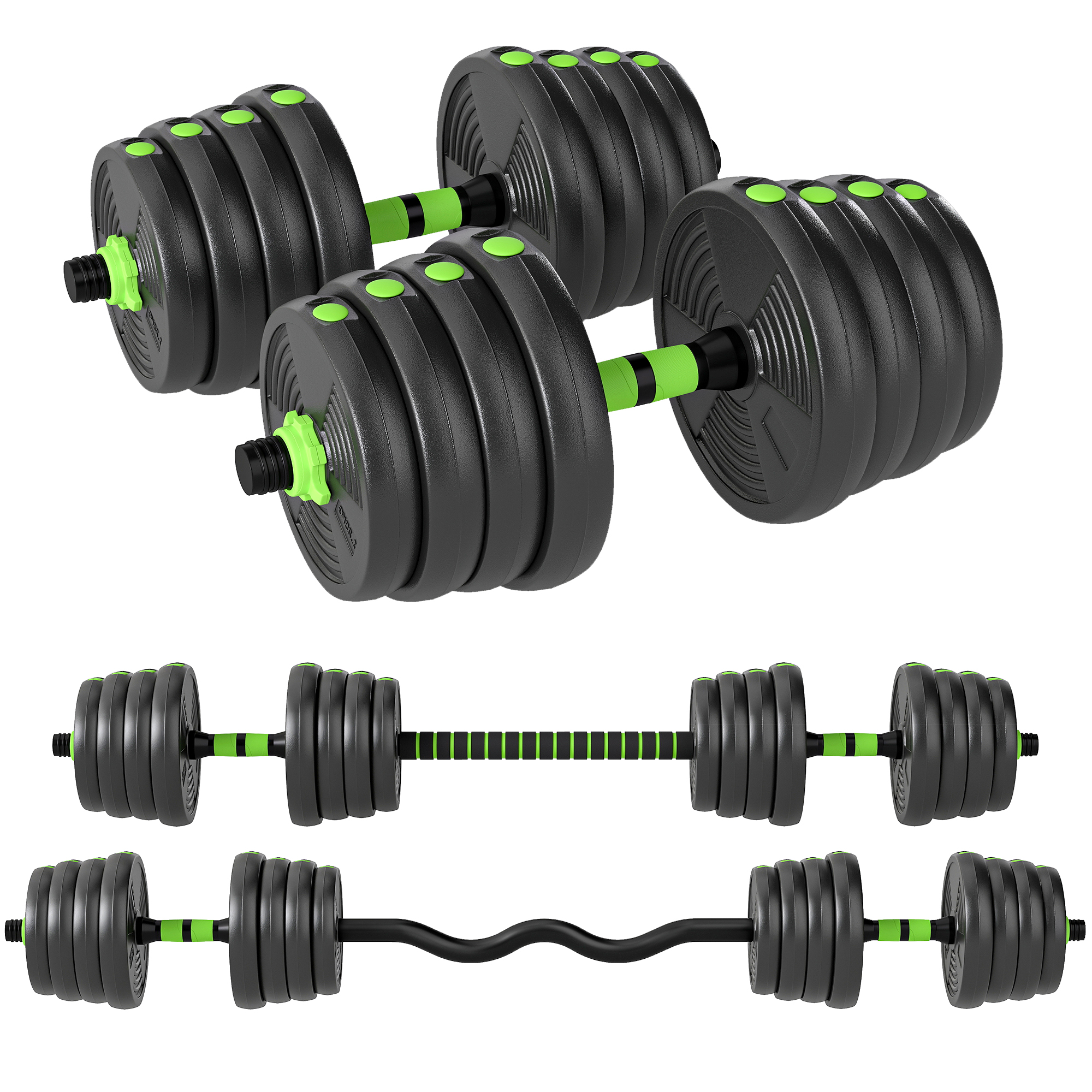 Hantelset verstellbar 30 KG Kurzhantel Set Kurzhanteln Langhanteln Hanteln Set für Krafttraining