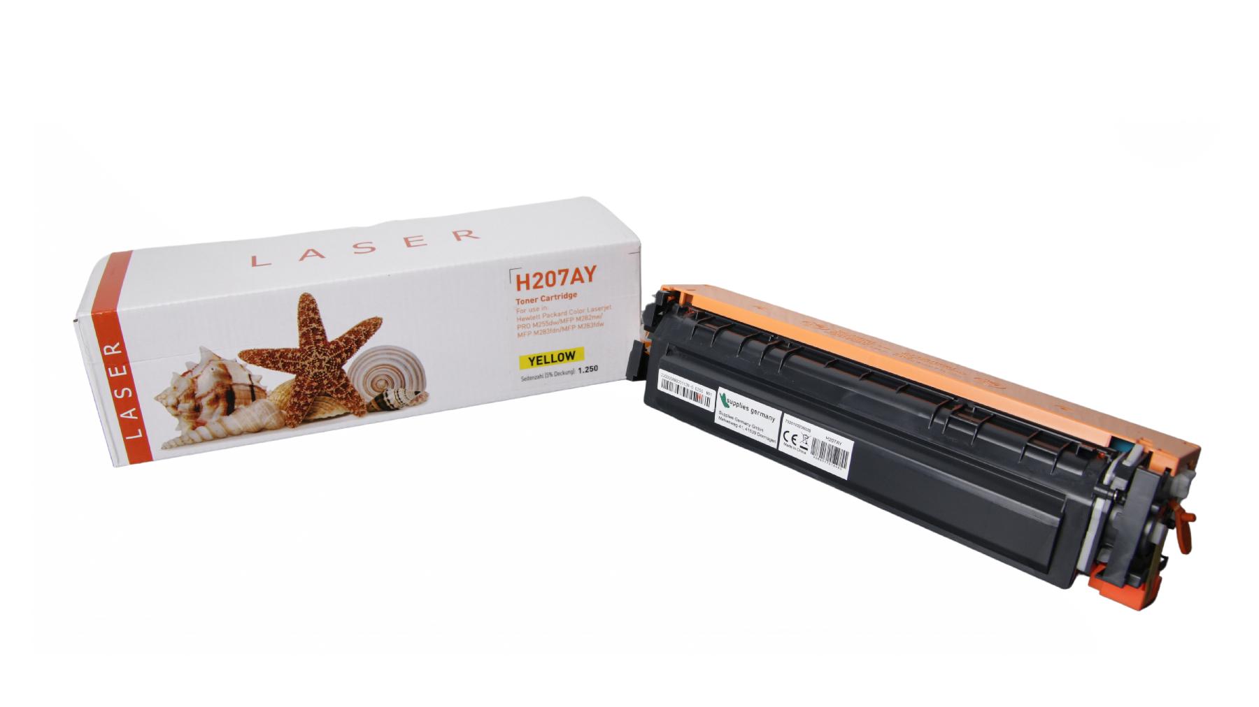 207AY alternativ Toner gelb für HP / W2212A / 1.250 Seiten