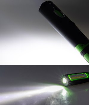 LED Stableuchte mit Akku "FlexiLED 300" / LiIon Akku, Magnethalter, 3W, 270lm,IP44