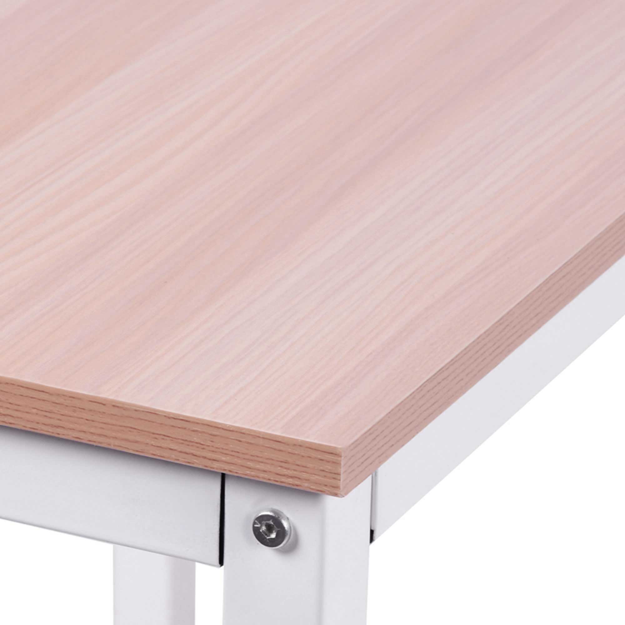 Computertisch Schreibtisch L-Form Arbeitstisch Bürotisch Eckschreibtisch Winkelschreibtisch MDF Natur 150 x 150 x 76 cm