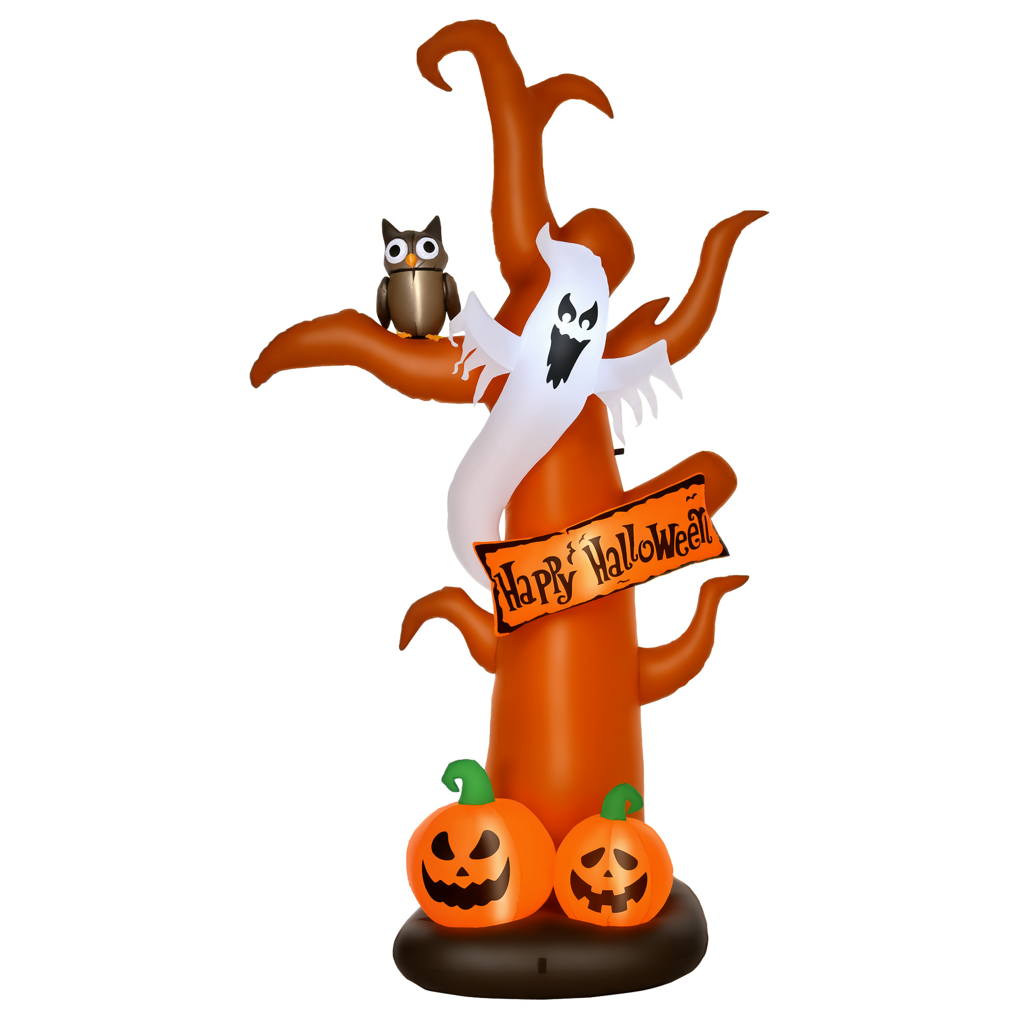 Selbstaufblasend Halloweendekoration mit LED-Lichtern, inkl. Gebläse und Befestigungsmaterial, 156cm x 107cm x 274cm