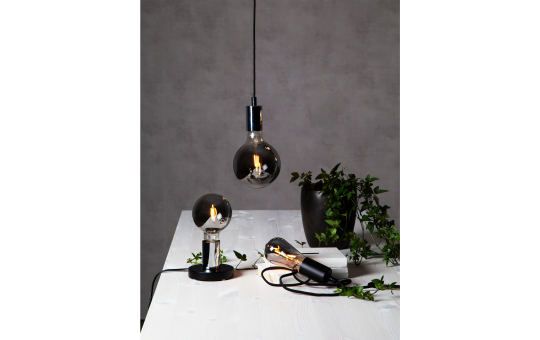 LED-Lampe ''Plain Smoke'', E27, 80lm,  2100K, 12x17,8,cm, 1,8W