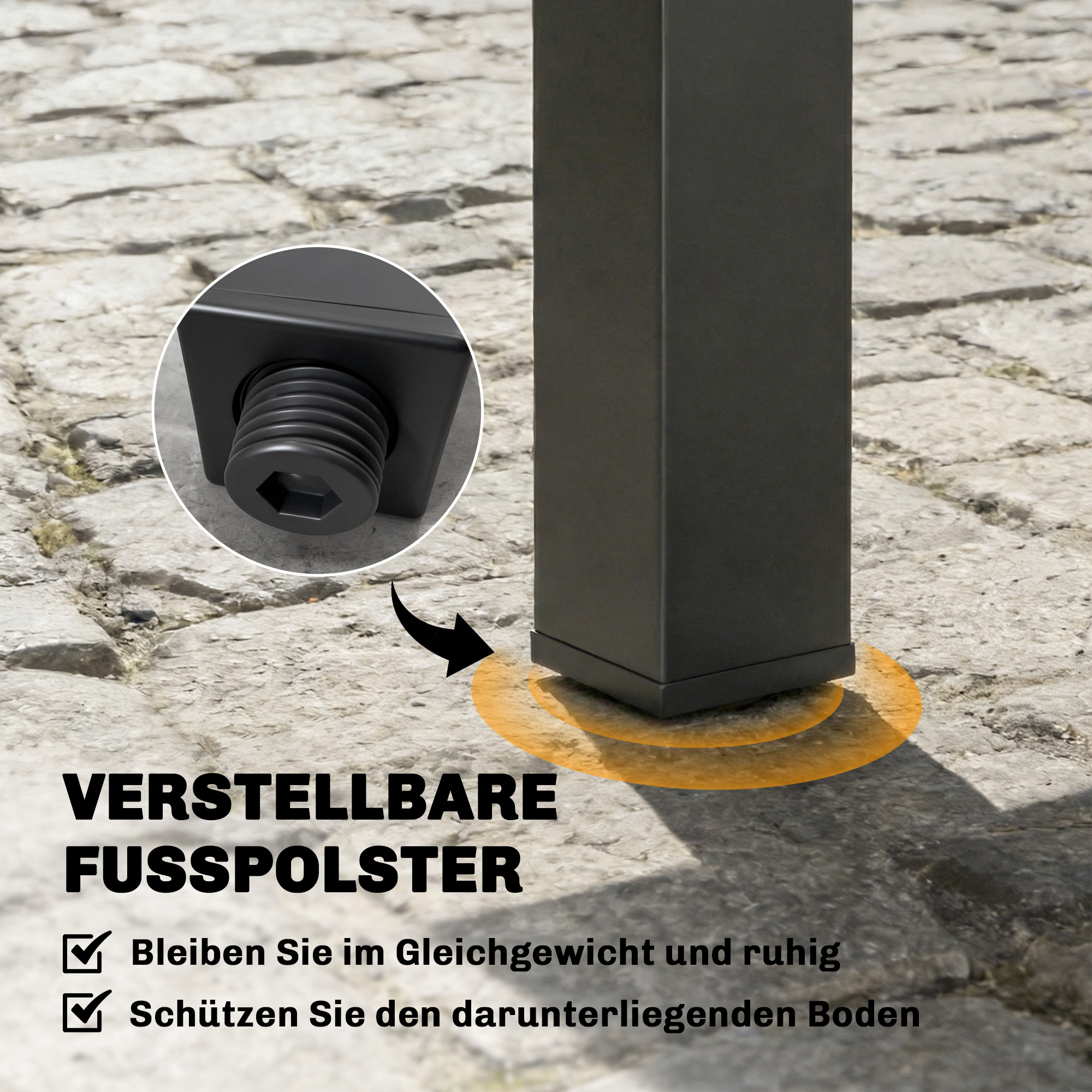 Gartentisch Ausziehbarer 80/160 x 80 cm Aluminium Esstisch für 4-6 Personen, Rechteckig mit Lamellenplatte