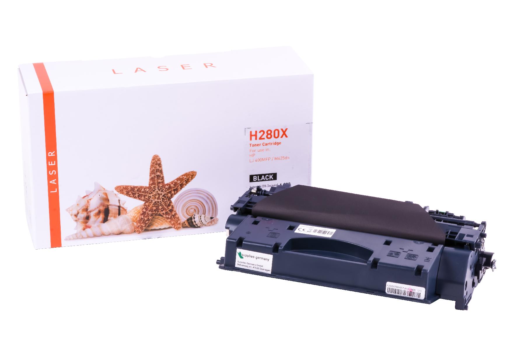 CF280X alternativ Toner schwarz für HP / CF280X / 80X / 6.900 Seiten CF280X alternativ Toner schwarz für HP / CF280X / 80X / 6.900 Seiten