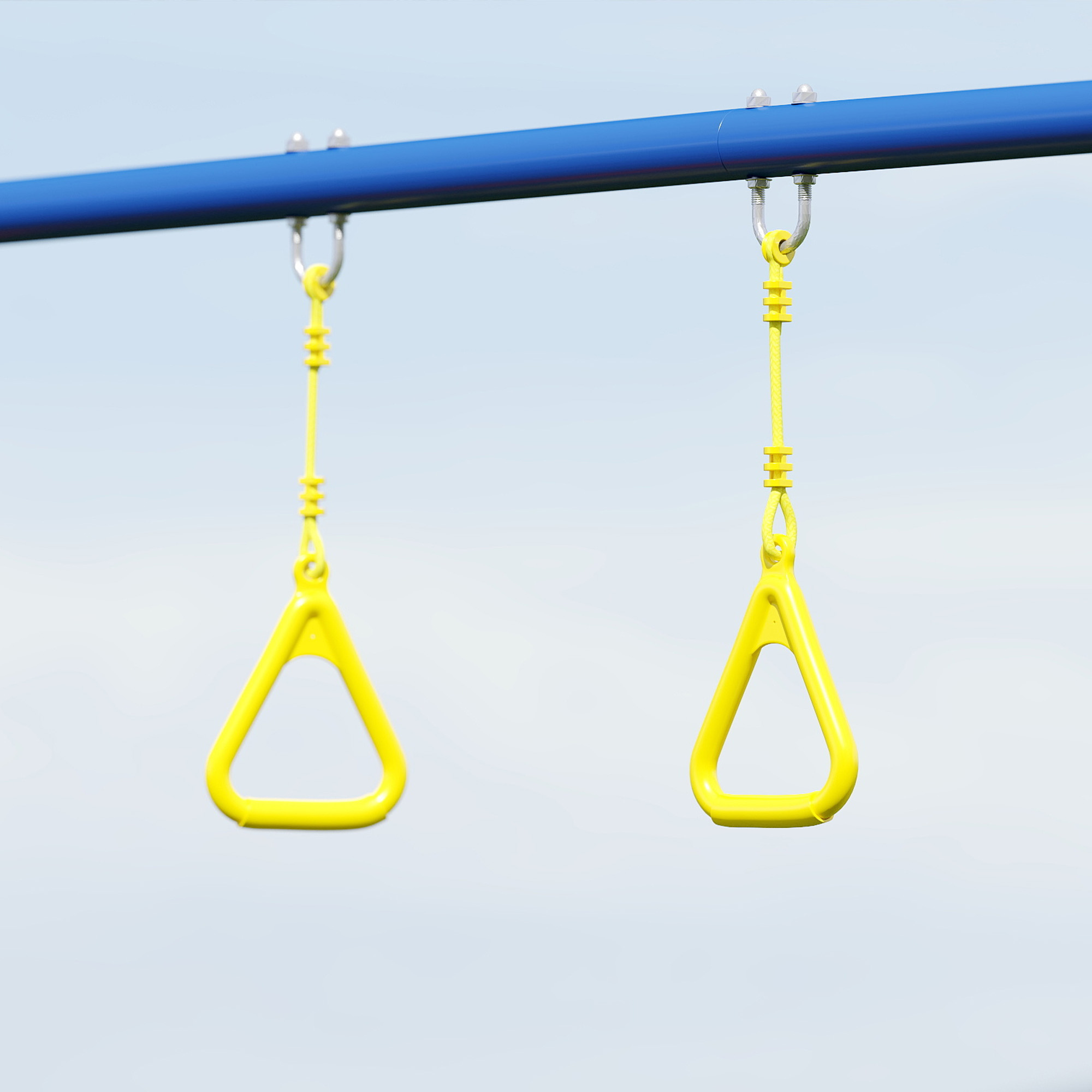 Schaukelgestell bis 150 kg 3-in-1 Kinderschaukel mit klassischer Schaukel, Turnringe, Stehschaukel, 285x160x181 cm