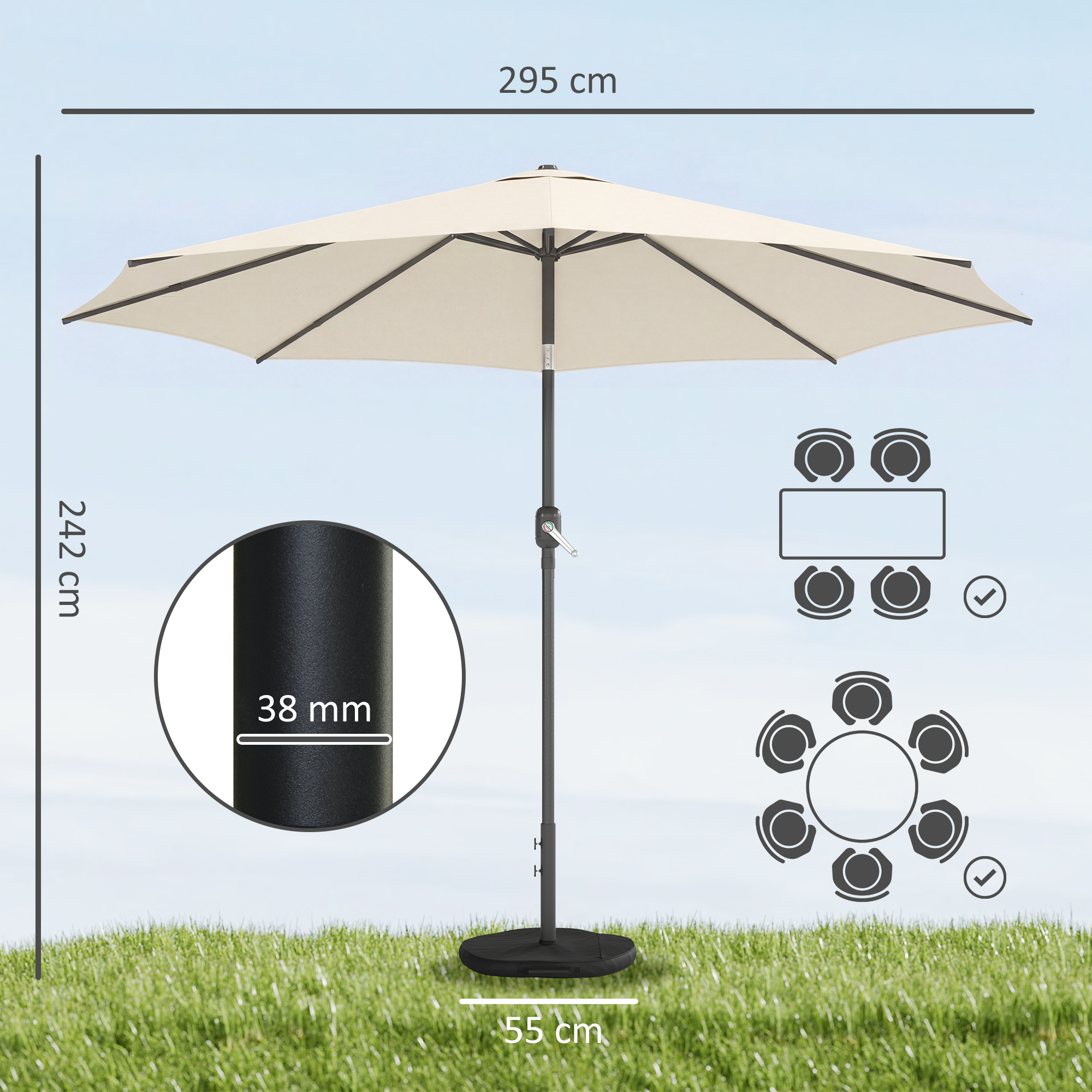 outsunny-sonnenschirm-ca-o300-cm-neigbar-balkonschirm-mit-kurbel-kreuzfuss-sandsack-uv-30-einziehbar-cremeweiss~242S4I8DPTO00
