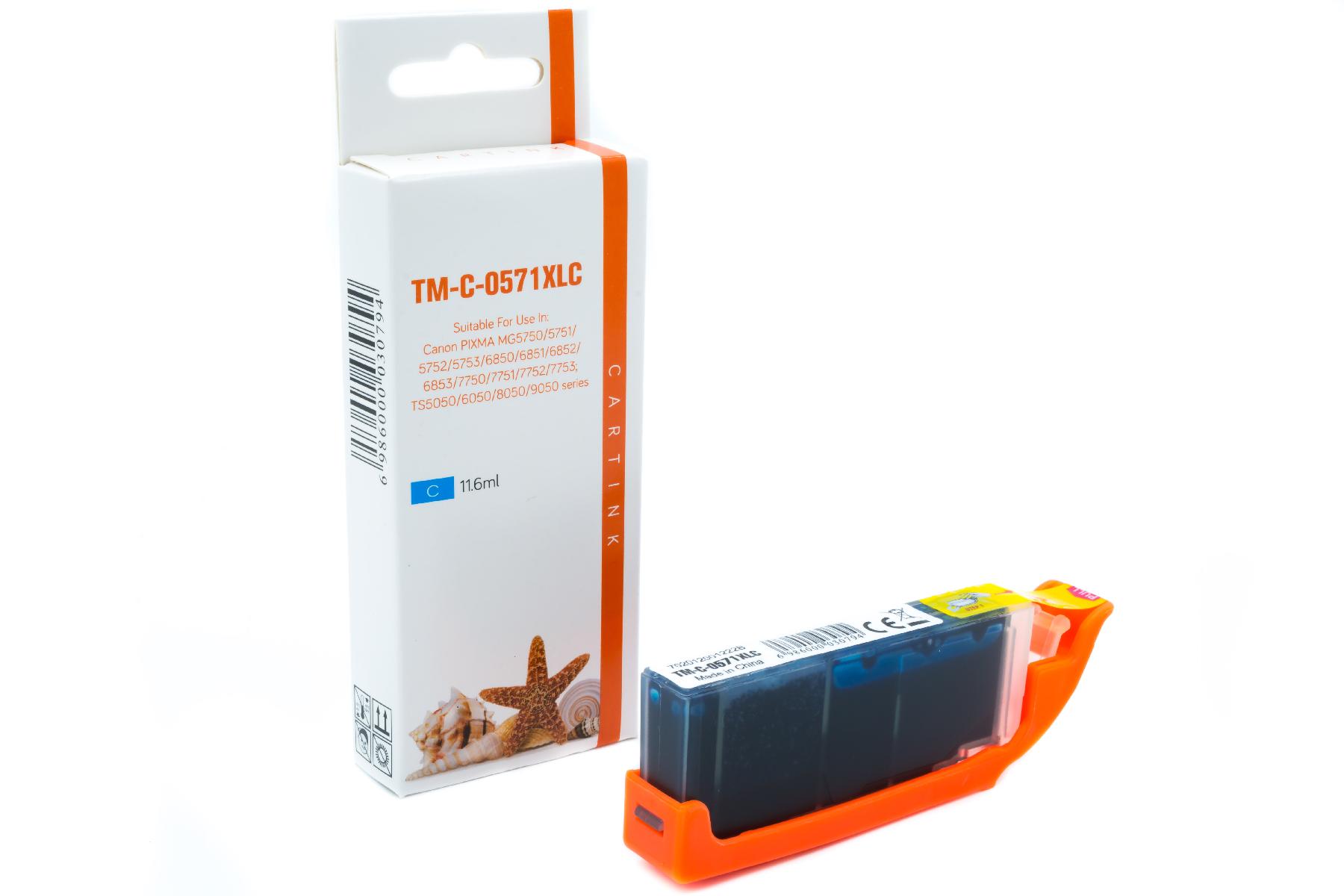 CLI571C alternativ Seestern Tinte Cyan für / 0386C001 / 11,6ml / mit Chip CLI571C alternativ Seestern Tinte Cyan für / 0386C001 / 11,6ml / mit Chip