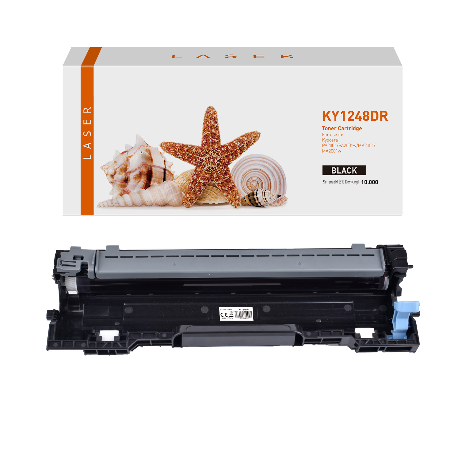DK1248DR alternativ Trommel black für Kyocera / 1702Y80NL0 / 10.000 Seiten