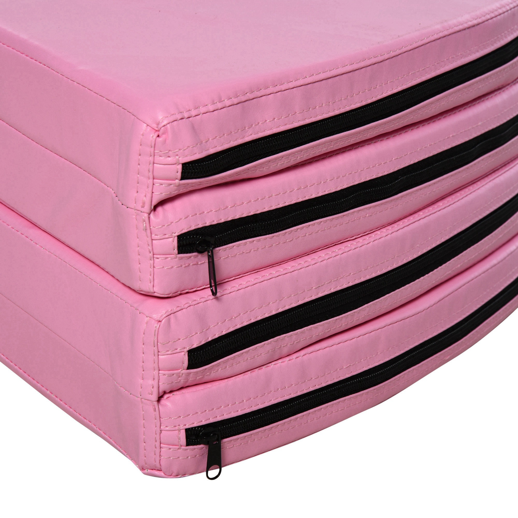 Pole-Dance-Matte, 5 cm dicke runde Kunststoff-Matte für Pole-Dance-Übungen, Gymnastik, Yoga, Rosa