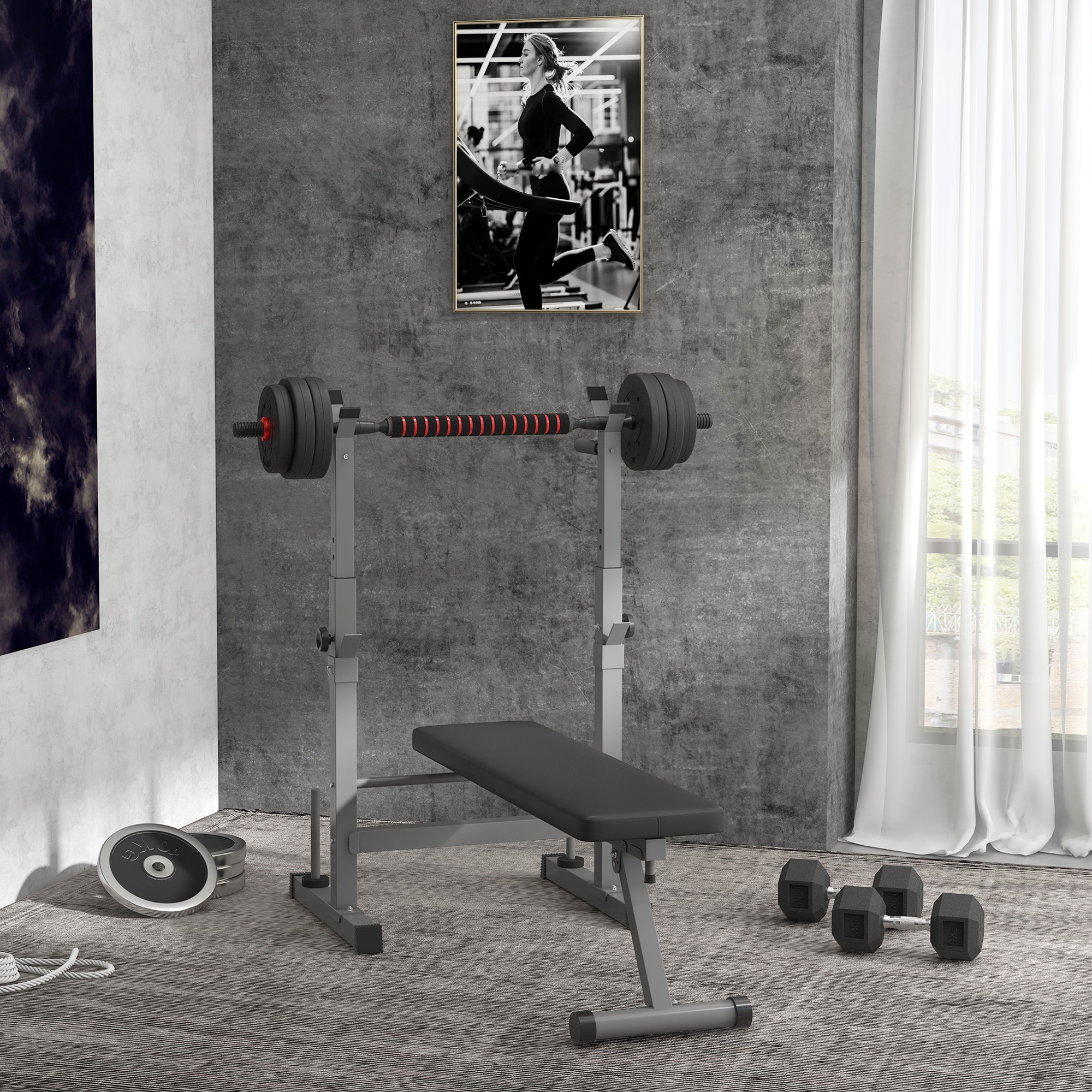 2 in 1 Hanteln Set 25 kg verstellbare Kurzhantel & Langhantel professionell Dumbbell Krafttraining und Gewichtheben für Zuhause Fitness