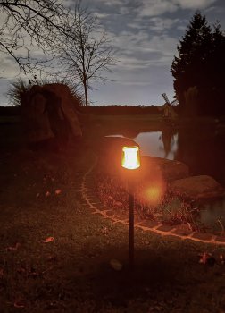 Solar LED-Fackel CT-BELO 64 / IP65, mit Erdspieß max. 64,5cm