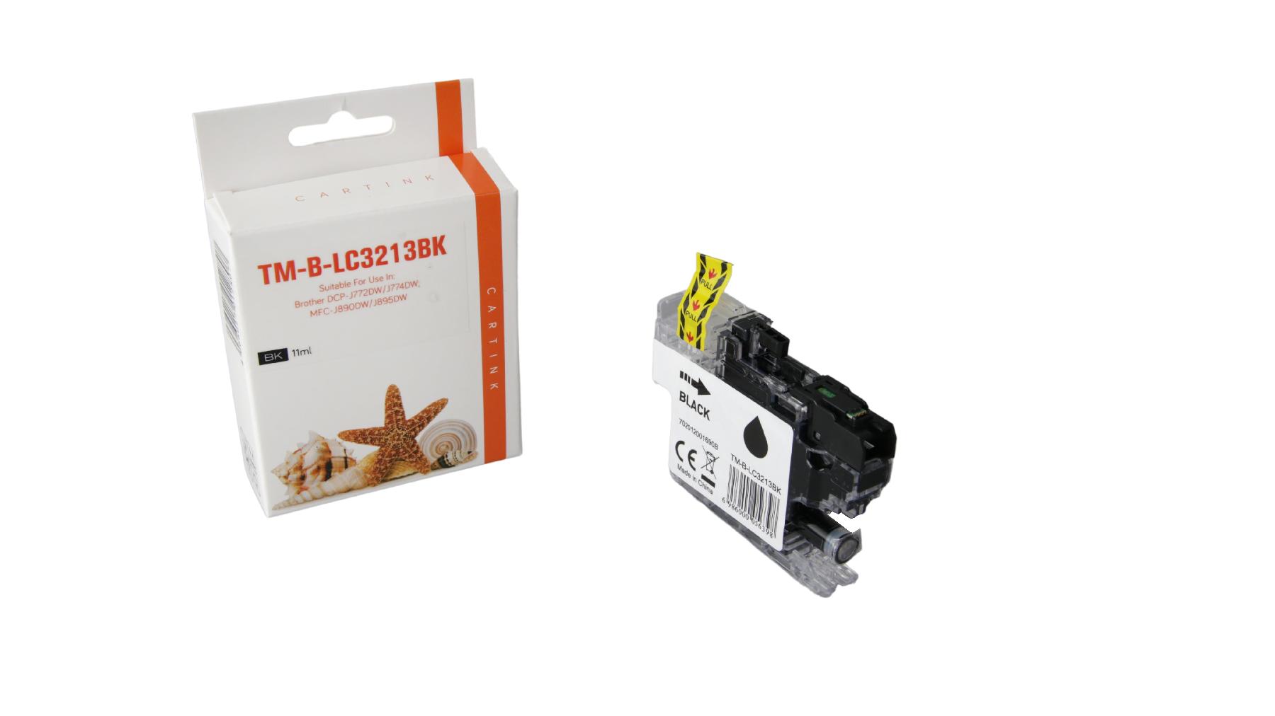 LC3213schwarz alternativ Seestern Tinte schwarz für Brother / LC3213schwarz / 400 Seiten