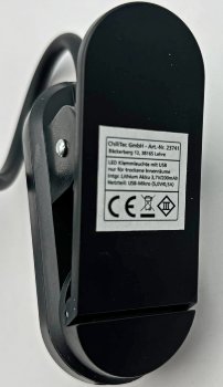 LED Akku-Leseleuchte / Klemmleuchte / 18cm Schwanenhals, dimmbar, 25lm