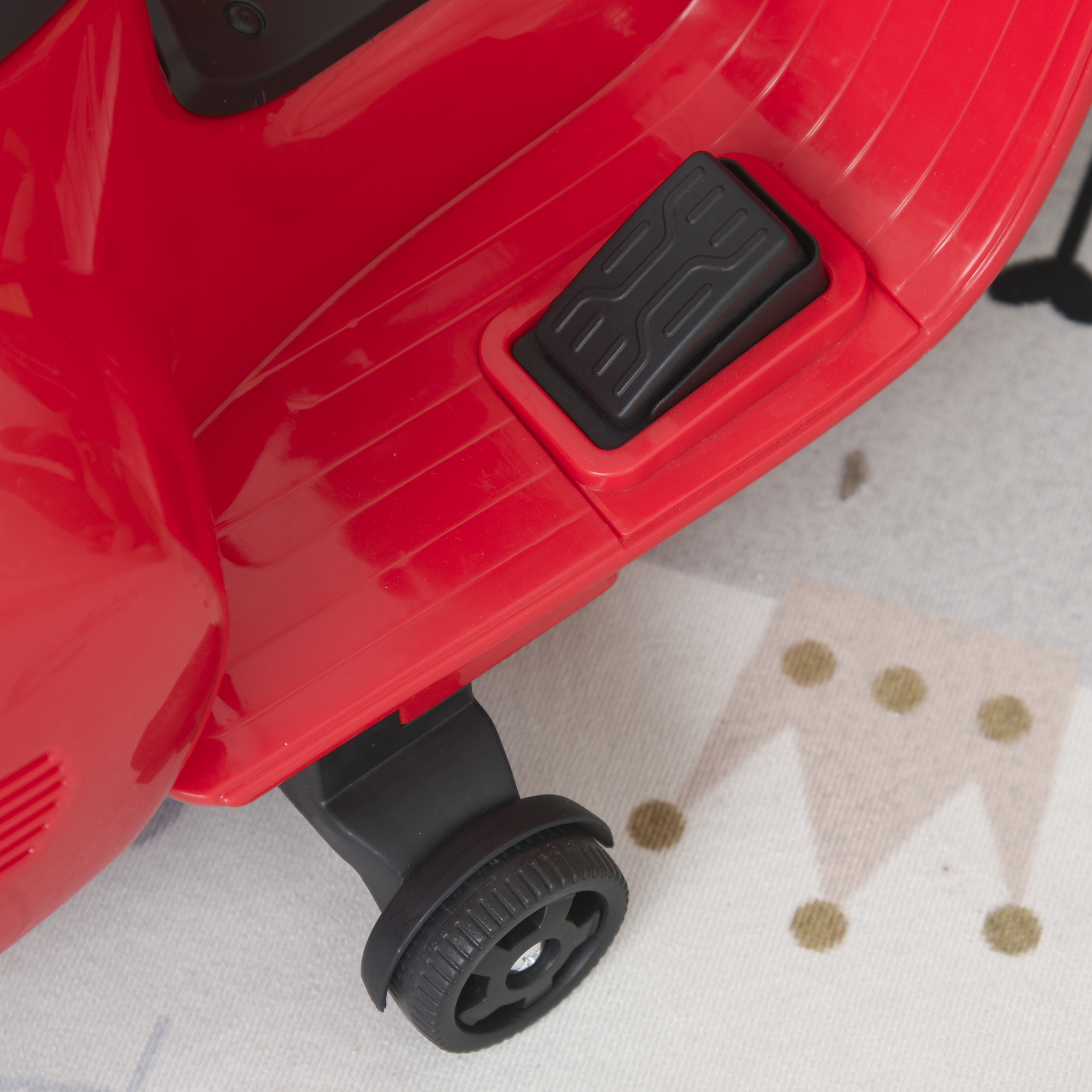 Elektro Kindermotorrad Vespa Elektromotorrad mit LED-Licht, Sound, Kinder Elektro Motorrad für Kinder von 18-36 Monate Rot