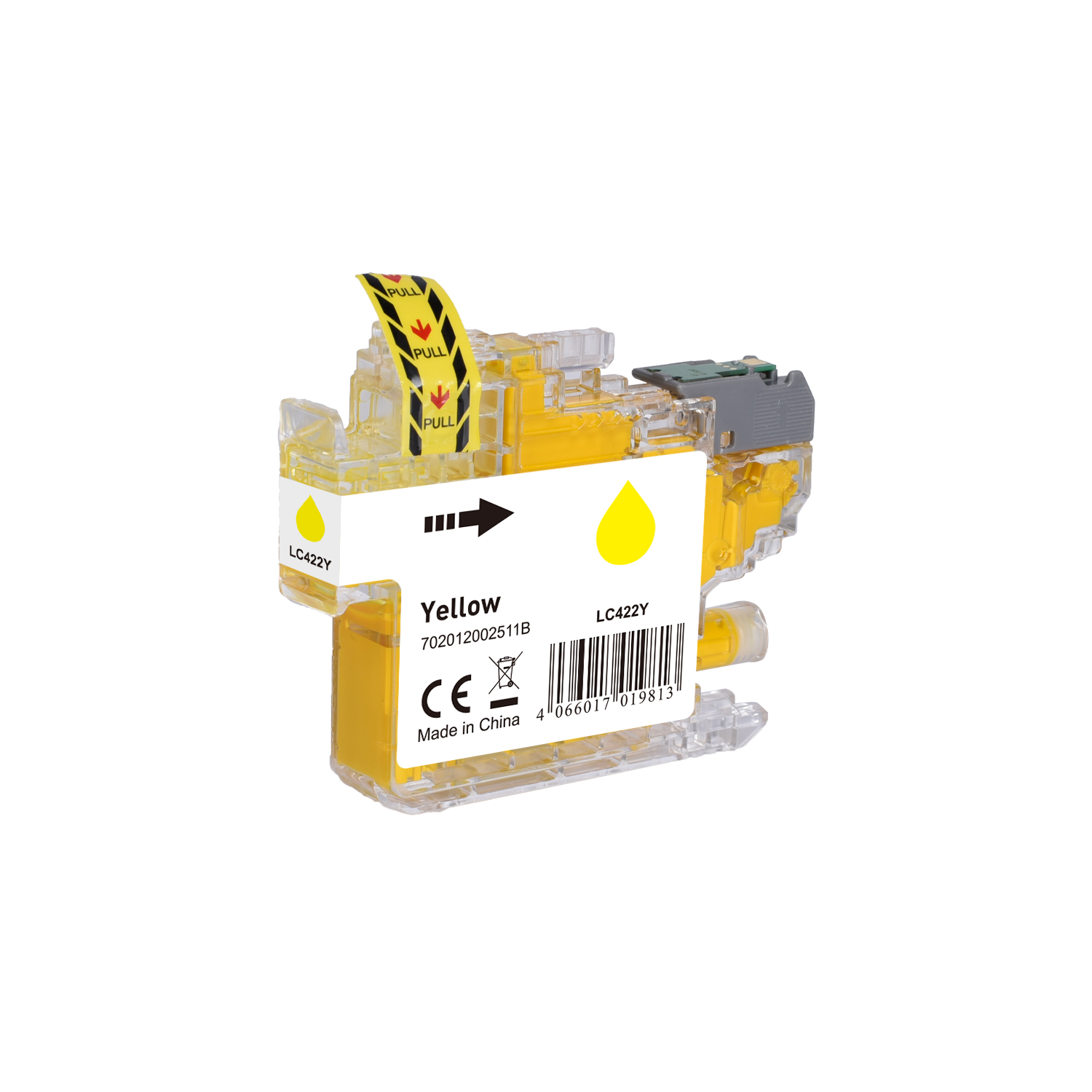 LC422Y alternativ (Pigment) Tinte yellow für Brother / LC422Y / 10ml