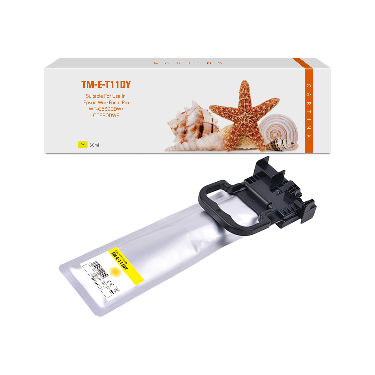 T11DY alternativ Seestern Tinte gelb für Epson / C13T11D440 / 5.000 Seiten