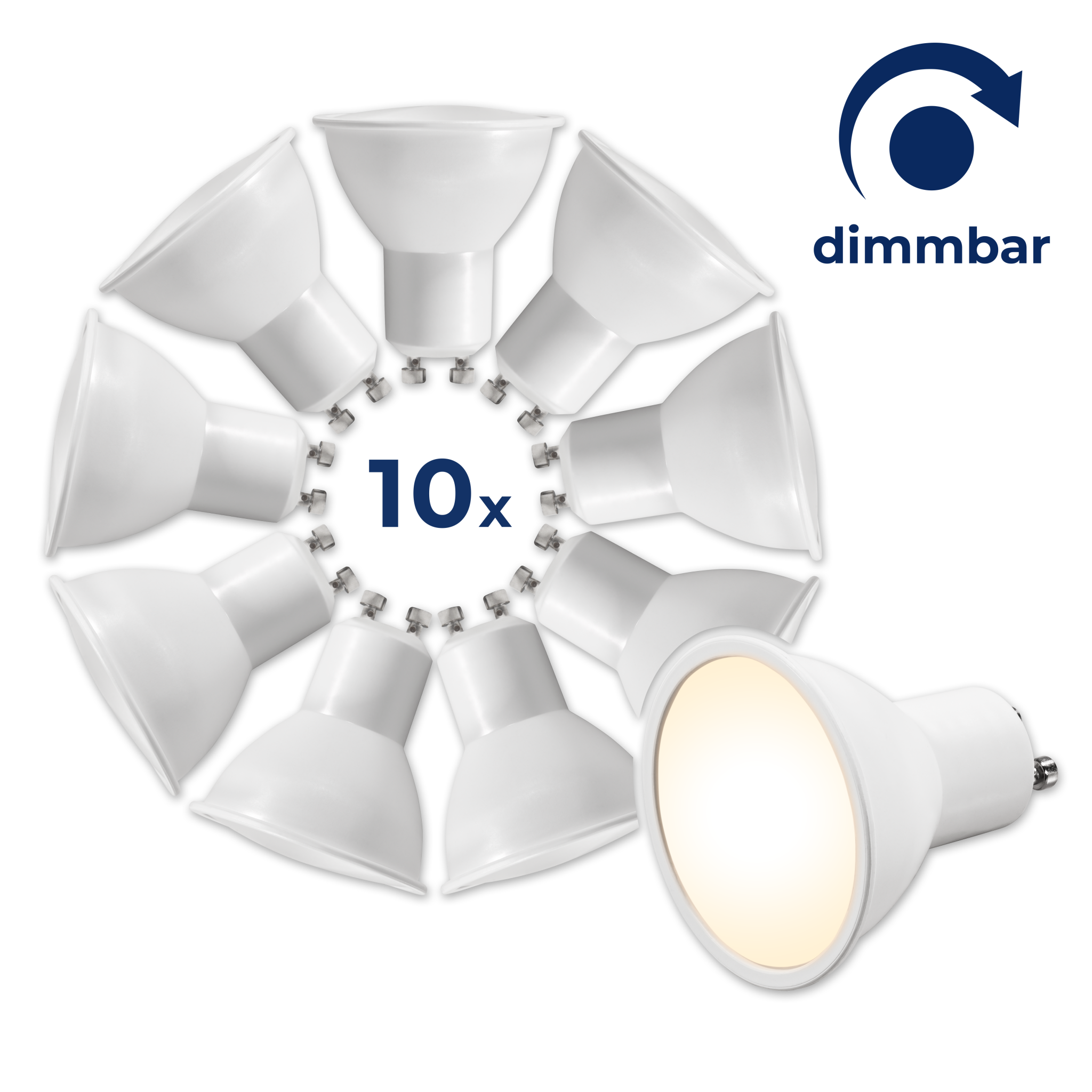 LED-Strahler McShine ''MS-60-10dimm'' 6W, 510lm, warmweiß, dimmbar, 10er-Pack