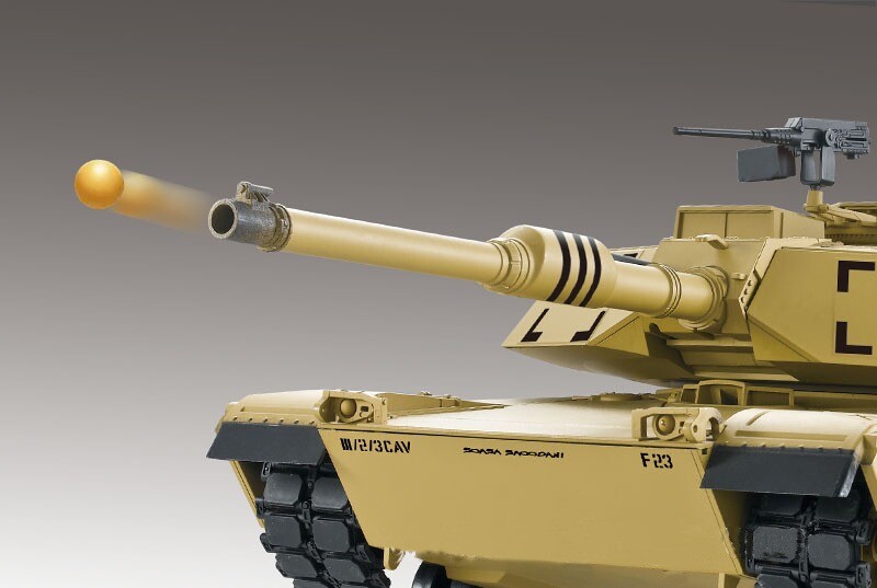 RC Panzer "M1A2 Abrams" Metallgetriebe, Metallketten & Metallräder PRO RRZ