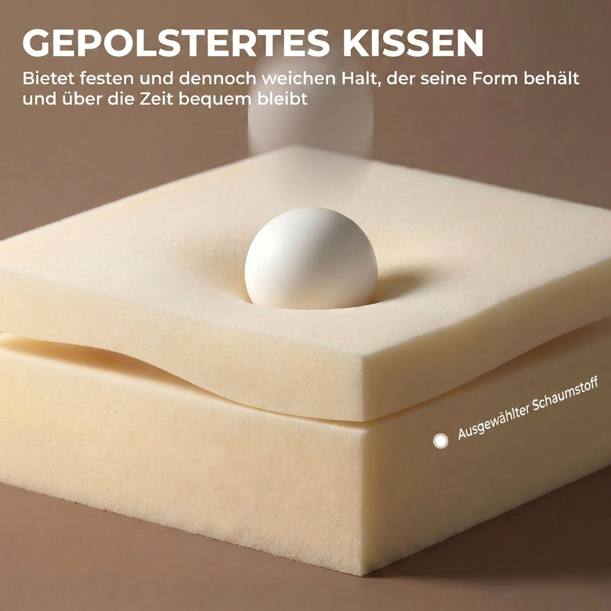 Chefsessel mit doppellagiger Polsterung, Bürostuhl aus Stoff, höhenverstellbar, mit Armlehnen, Schwarz