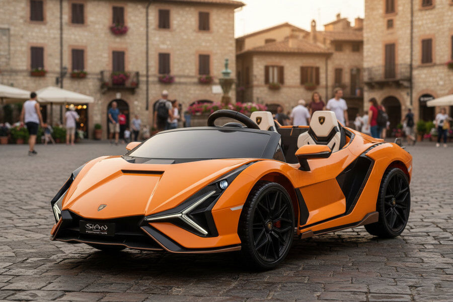 Kinderfahrzeug Lamborghini SIAN 2 Sitzer - orange