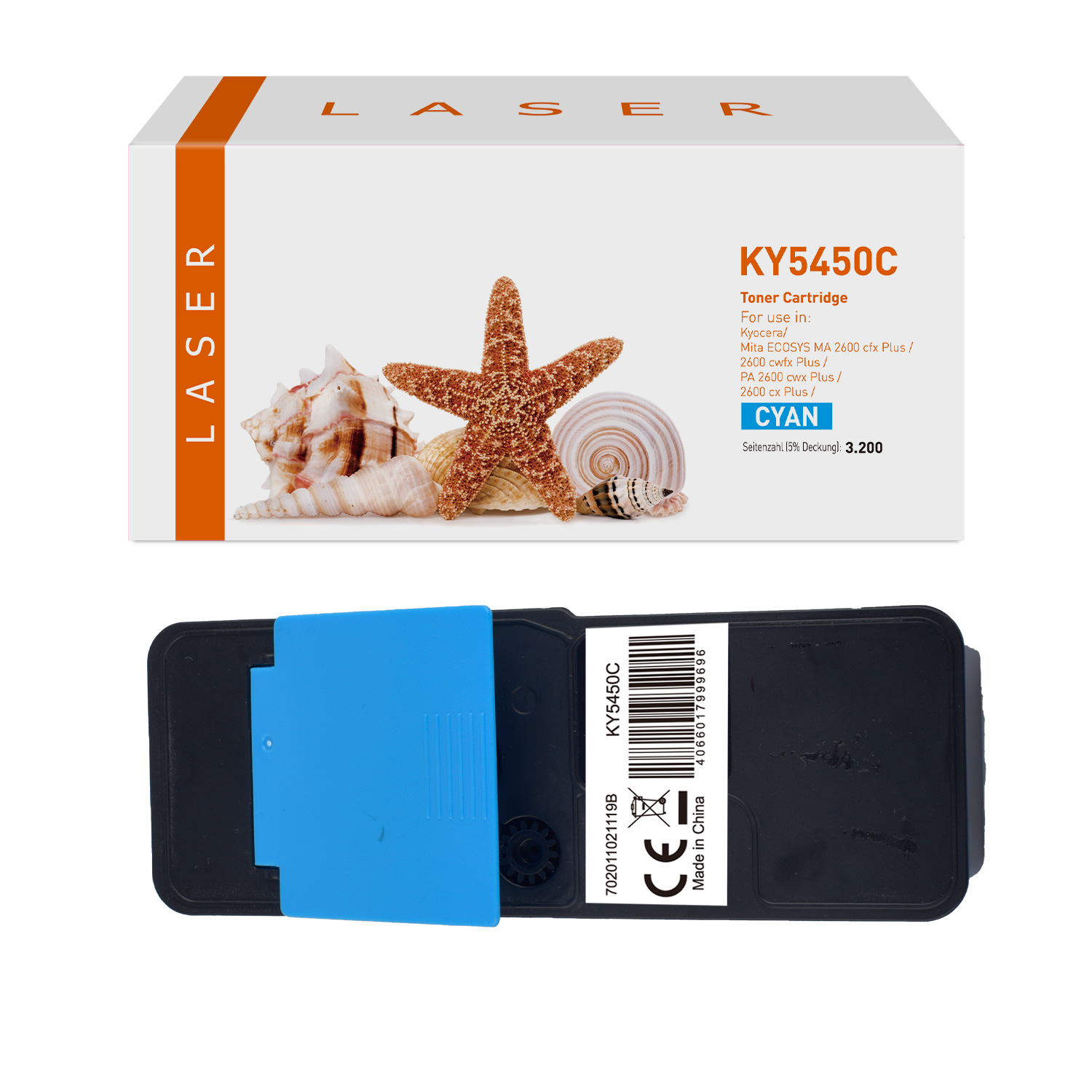 TK5450C alternativ Toner cyan für Kyocera / TK5450 / 3.200 Seiten