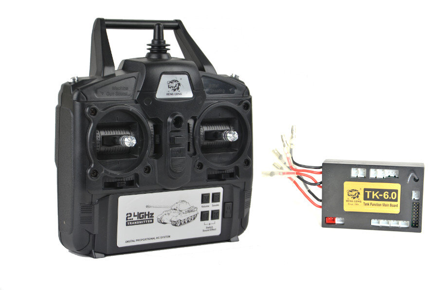 Fernsteuerung + Hauptplatine für Heng Long Panzer - 2,4Ghz - Version 6.0