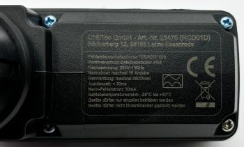 Fehlerstromschutzadapter "CT-RCD" (DI) / Personenschutz-Zwischenstecker IP54