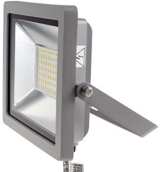 LED-Fluter SlimLine "CTF-SLT 30" silber / 30W, 2960lm, 4000K, neutralweiß, IP44