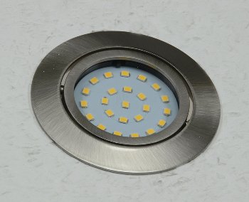 LED-Einbauleuchte "Flat-26" neutralweiß / 80x26mm, 3W, 390lm, Edelstahl gebürstet