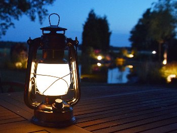 LED Akku Camping Laterne "CT-Copper Pro" / ØxH 12x23,5cm, USB-C, warmweiß, dimmbar